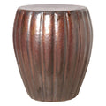 Metallic Brown Garden Stool C268422