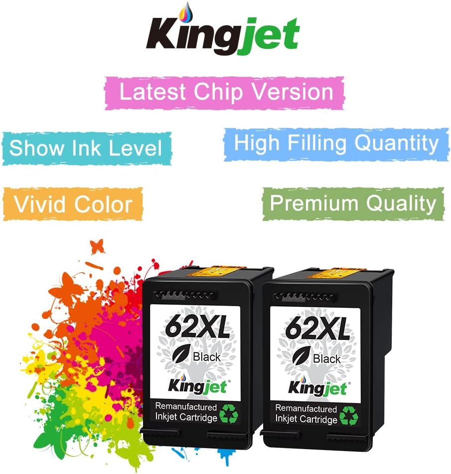 2 Black Ink Cartridge Pack of 2 M5637