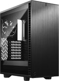 Black Brushed Aluminum/Steel ATX Compact Silent Mid Tower Computer Case Q82573