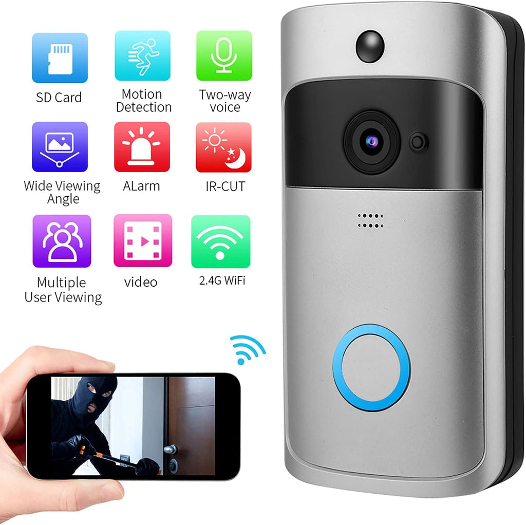 Wireless Smart WiFi Video Doorbell with HD Camera O39303