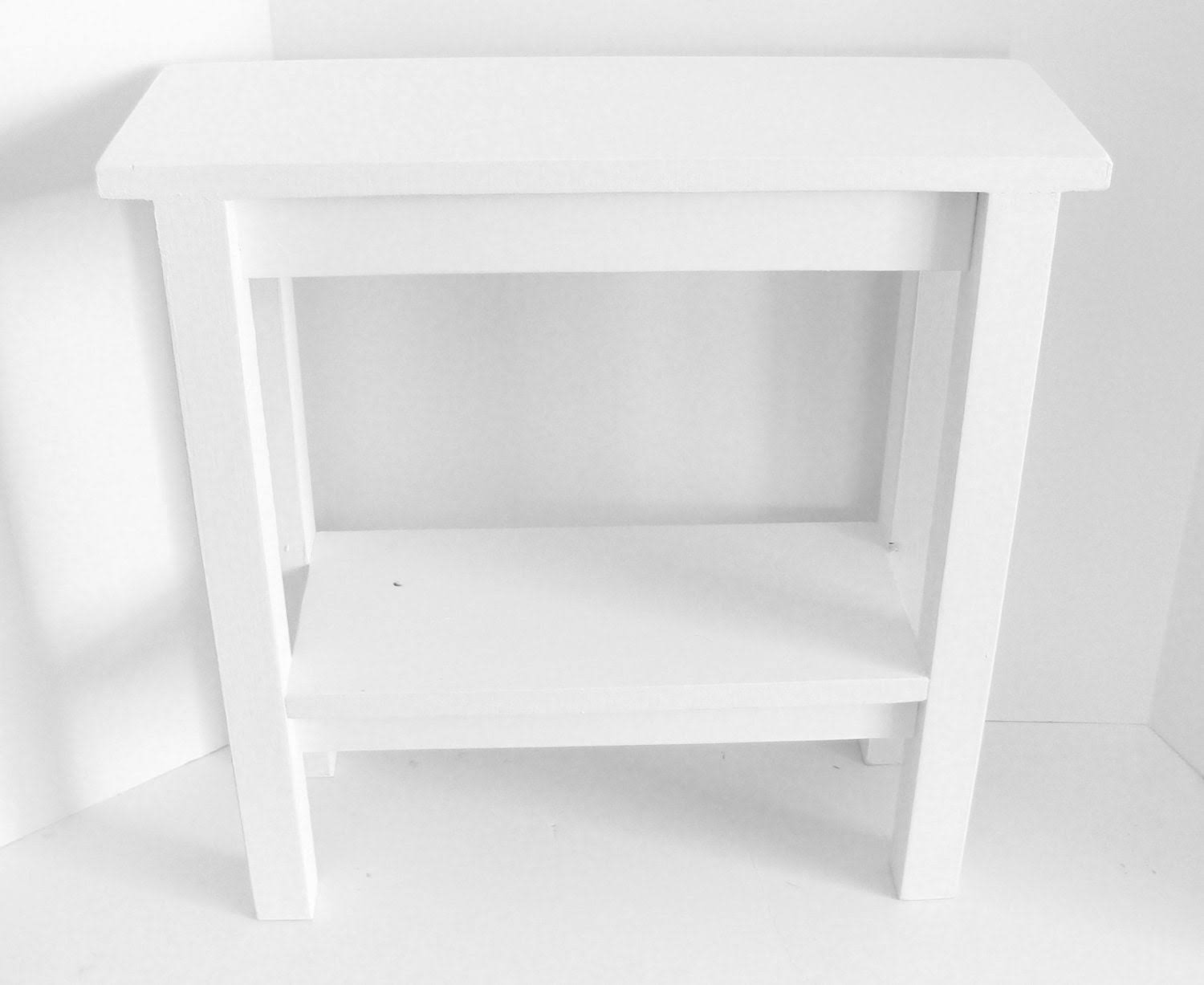 Narrow White Side Table B80614