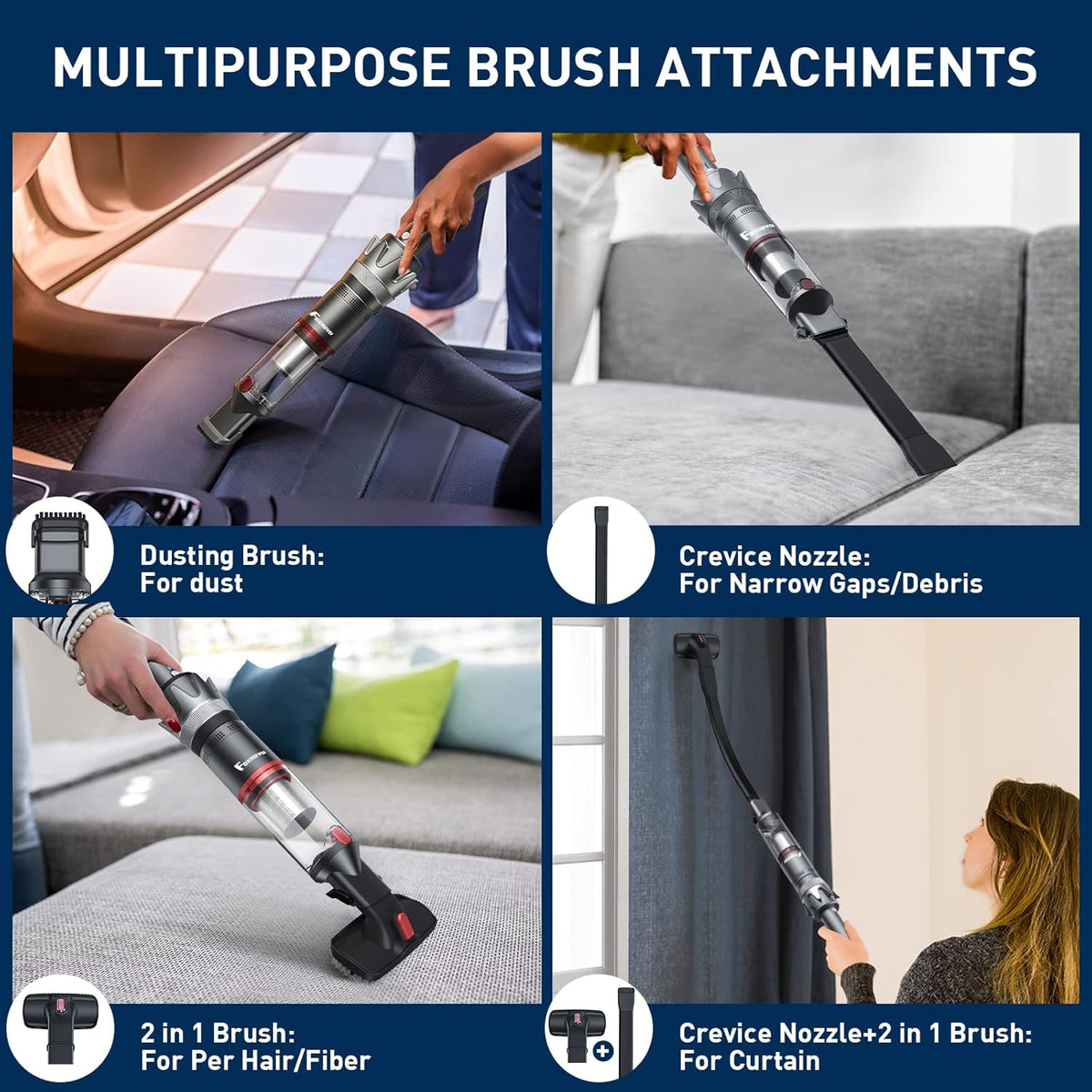 Cordless Handheld Vacuum Cleaner, Pack of 2 Y6658