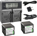 LCD Dual Fast Charger & 2 x Battery W70806
