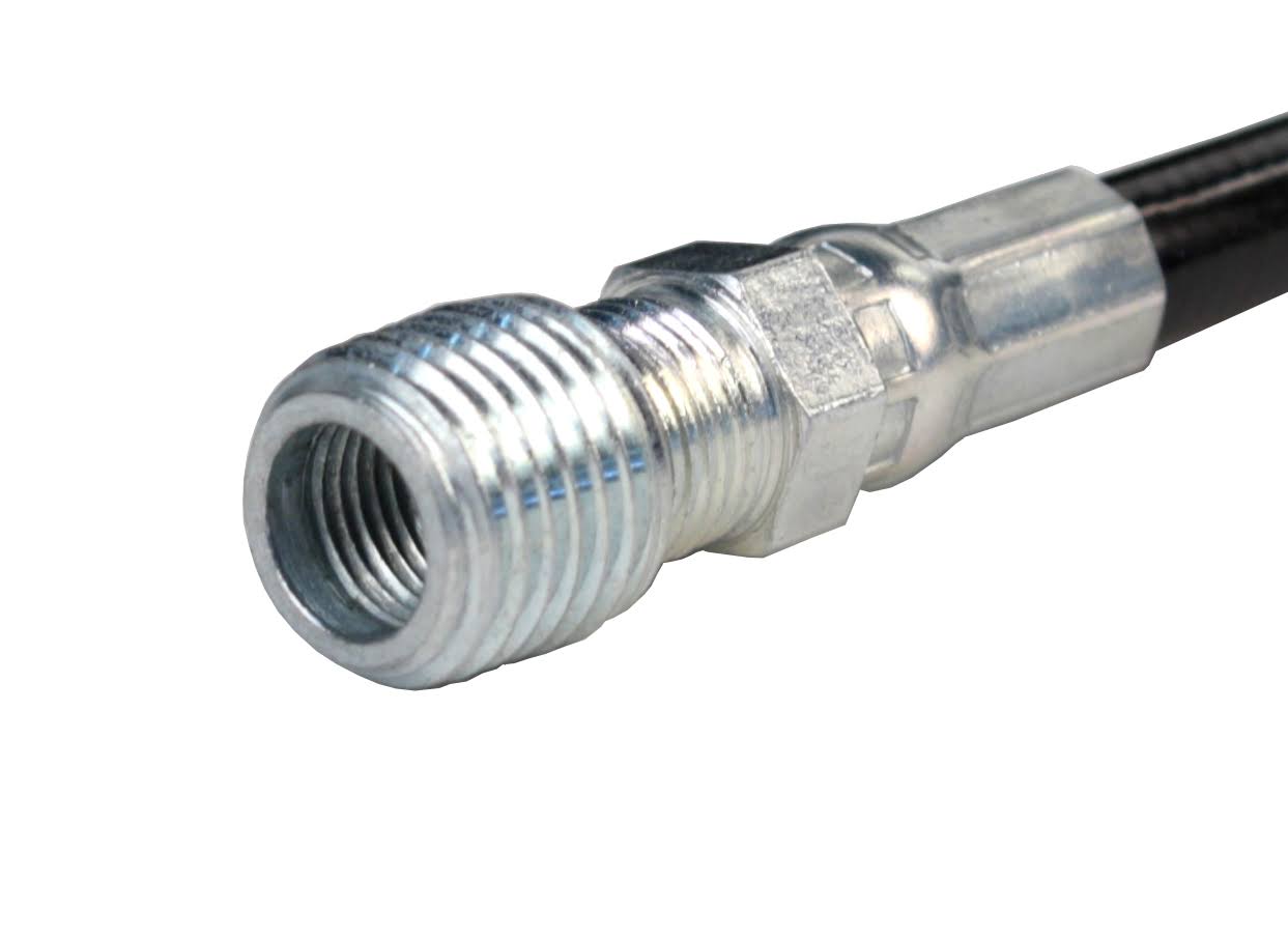 1/8in. x 100ft. 4800 PSI Thermoplastic Sewer Jetter Hose with 6.0 Orifice Button Nose Nozzle A983