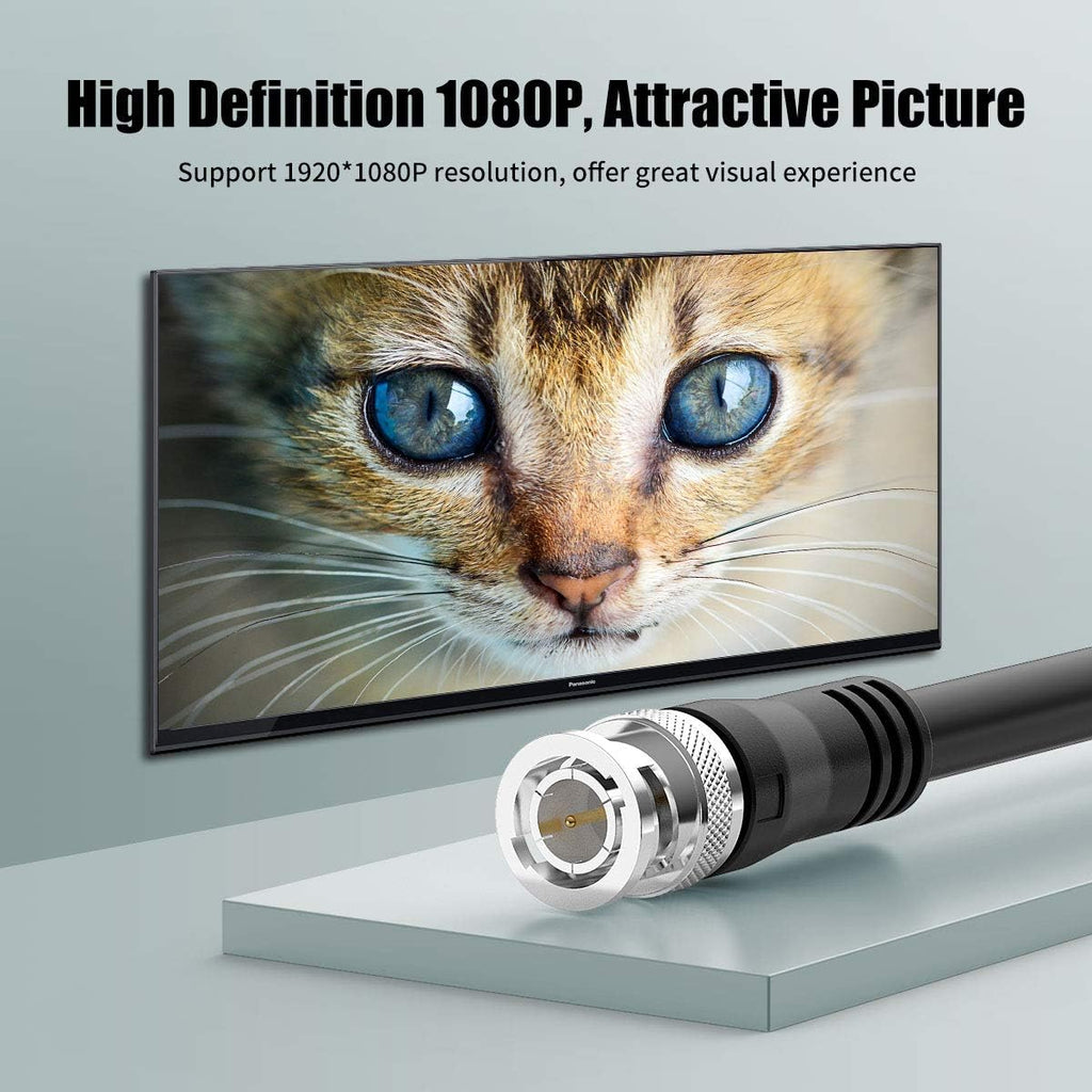 75ft Heavy Duty BNC to BNC Coaxial Cable Z501
