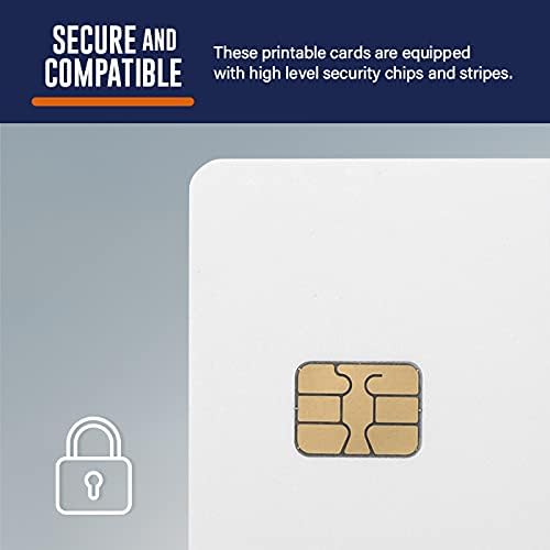 100 Pack SLE4442 Chip Cards with Hi-Co Magnetic Stripe PVC O955