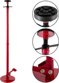 Underhoist Stand 3/4 Ton Capacity Pole Jack Heavy Duty Jack Stand Car Support Jack Lifting from 1.5 m to 2.0 m, Round Base, with Pedal, Red Pack of 2 B643279