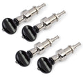 Banjo Tuning Pegs, Black Knob on Nickel, Set of 4 Y81787