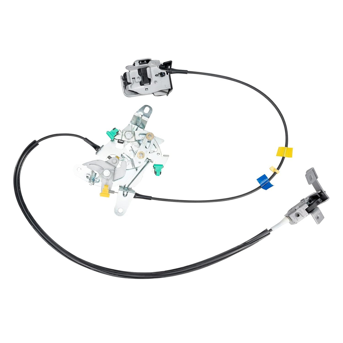 Rear Door Lock Latch Cable Actuator Assembly Set Left Driver Side Upper and Lower for Ford F250 F350 F450 F550 Super Duty Extended Cab 1999-2007 Pack of 2 R477693