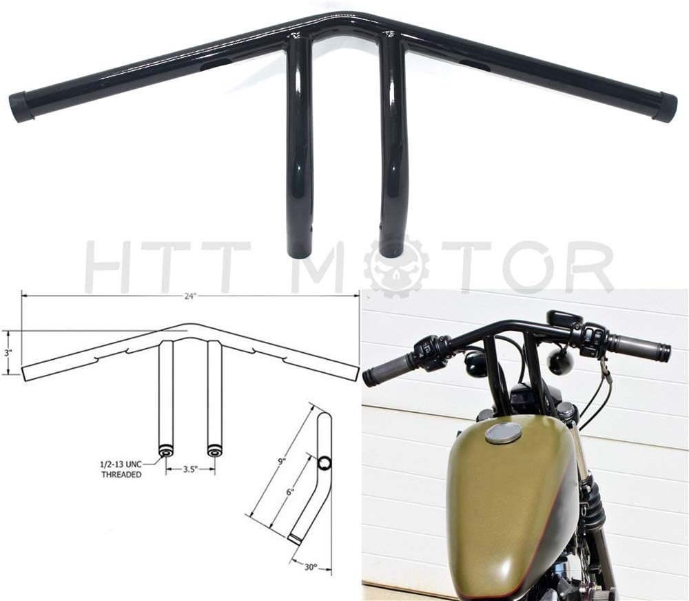 Black Hollow Out Handlebars R858