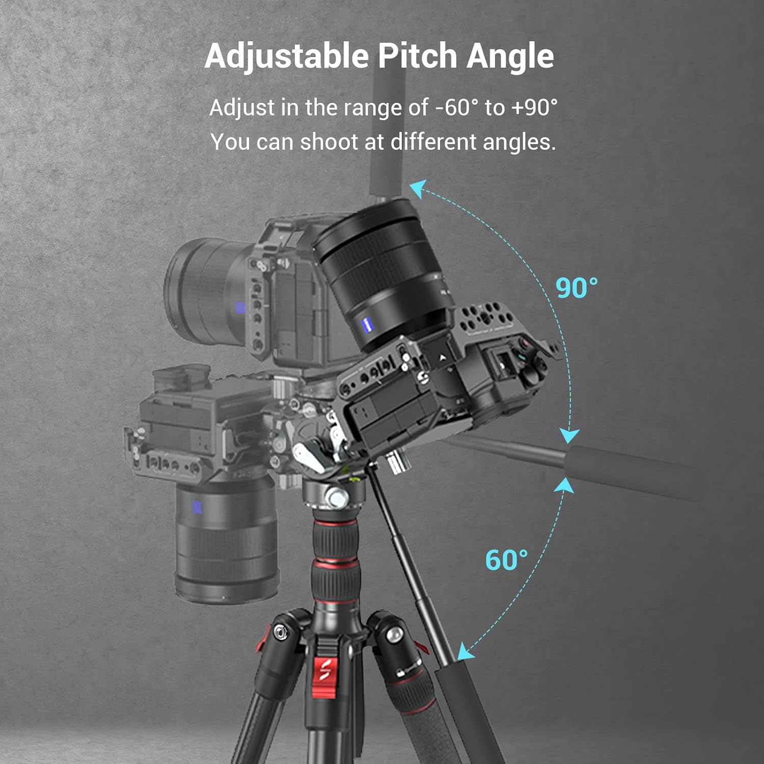 Video Head with Quick Release Plate for Compact Video Cameras and Tripod H97457