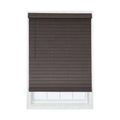 Cordless Brown Faux Wood Room Darkening Horizontal Blinds A891350