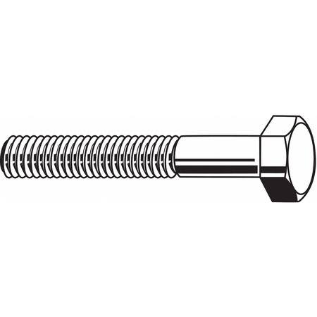 5/8-11X3-1/4 Steel Hex Head Cap Screw, Plain, Pack of 65 R9510