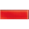 20-Pack Cherry 4-in x 12-in Unglazed Glass Subway Wall Tile E590