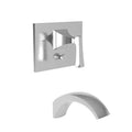 Weathered Brass Tub and Shower Trim Plate with Handle D70654