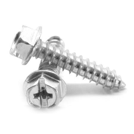 Hex Washer Head Sheet Metal Screw Type AB Zinc Plated Pk 2000 D287983