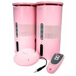 Pink Wireless Speakers with Remote G83923