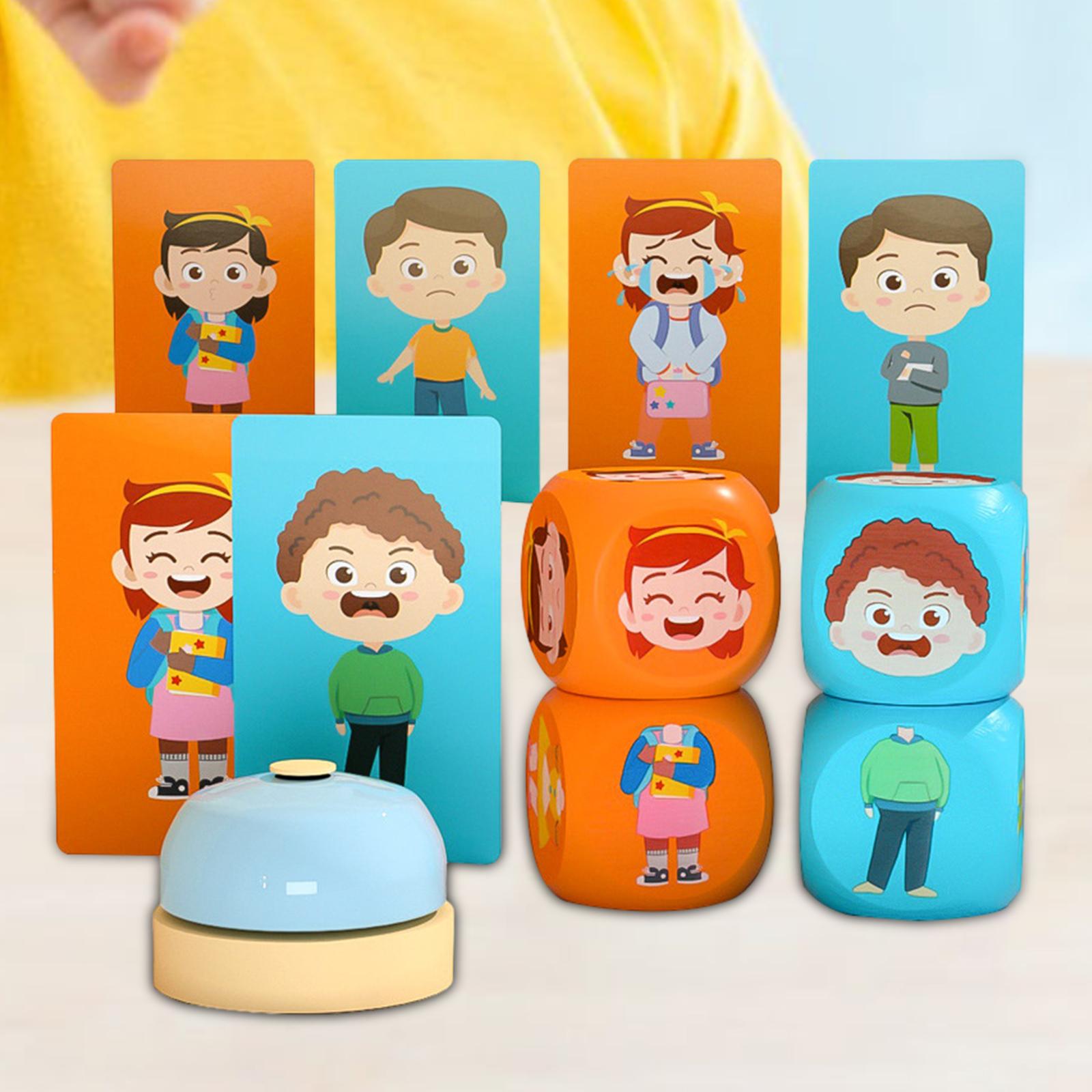 Face Changing Cube Building Blocks Wooden Montessori Toy K126246