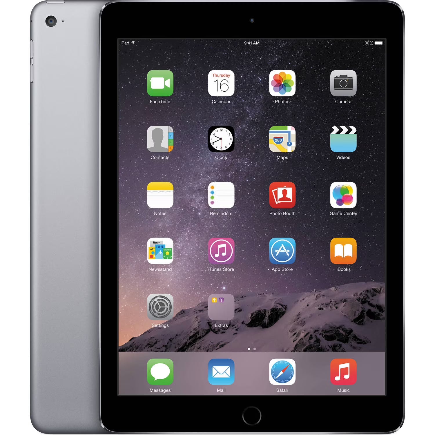 Refurbished Apple iPad Air 2 9.7" 16GB Wi-Fi Only Space Gray F386