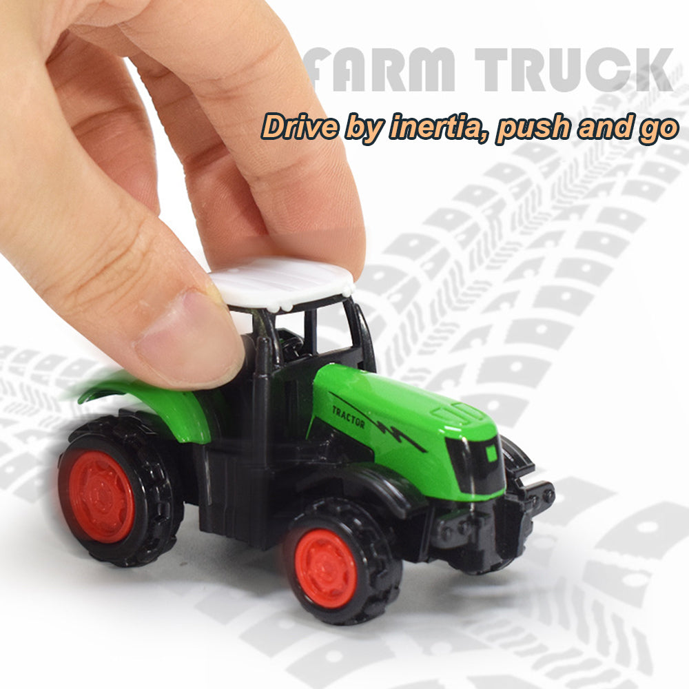 1:64 3PCS Die-Cast Metal Farm Tractors Truck and Trailers Set Toy G58919