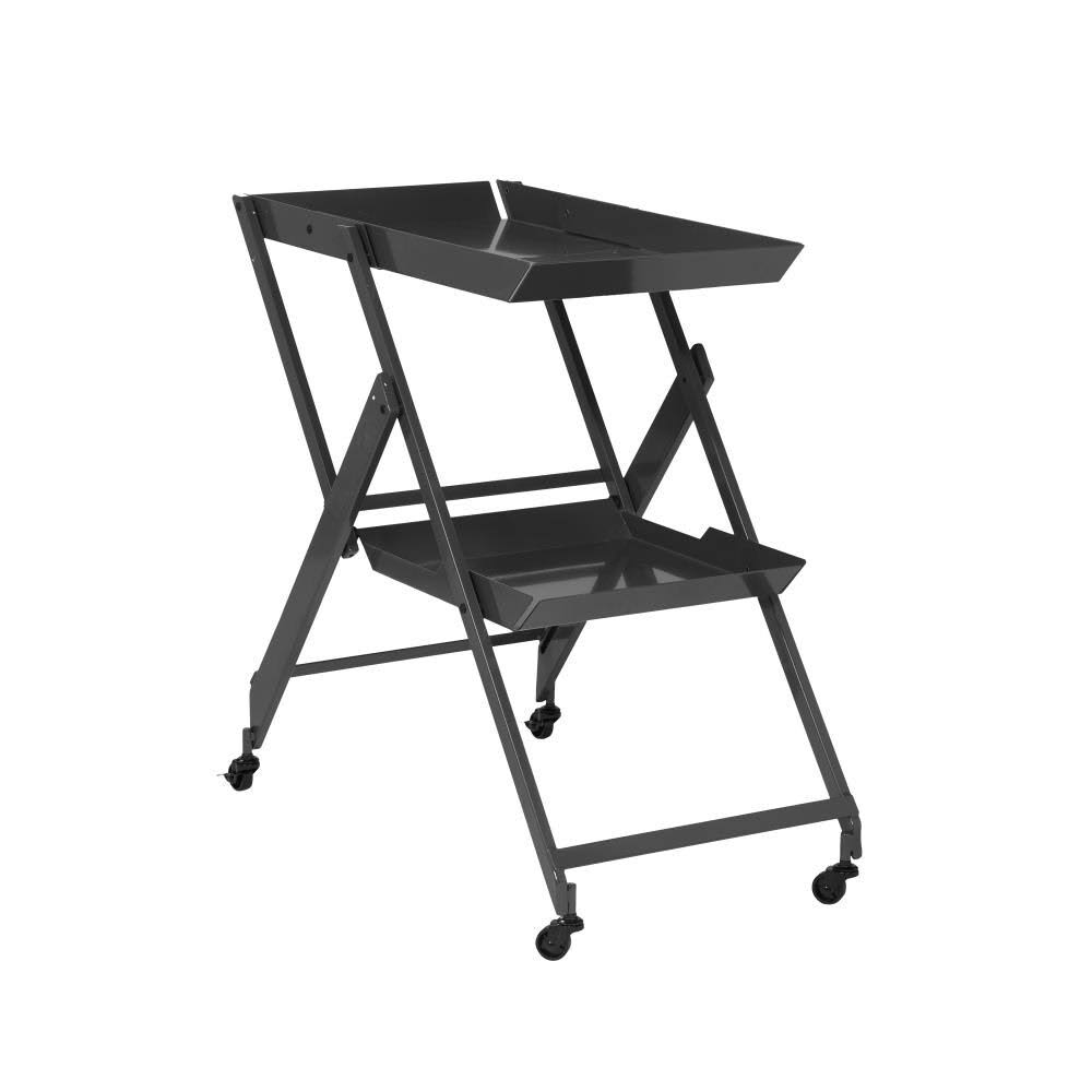 Black Folding Serving Cart G26829