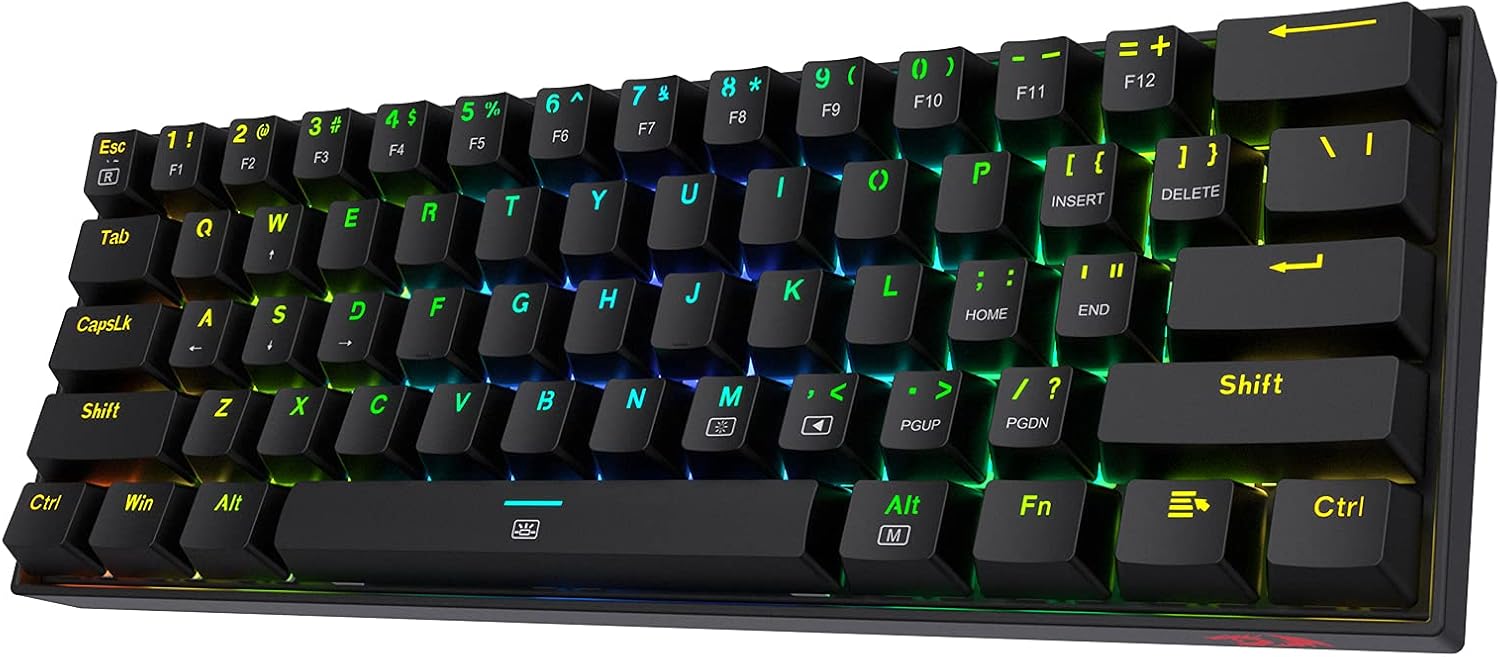 White 61 Keys Compact Mechanical Keyboard with Brown Switch, Pack of 2 L888