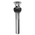 Polished Gold Grid Lavatory Drain with Overflow Q56463