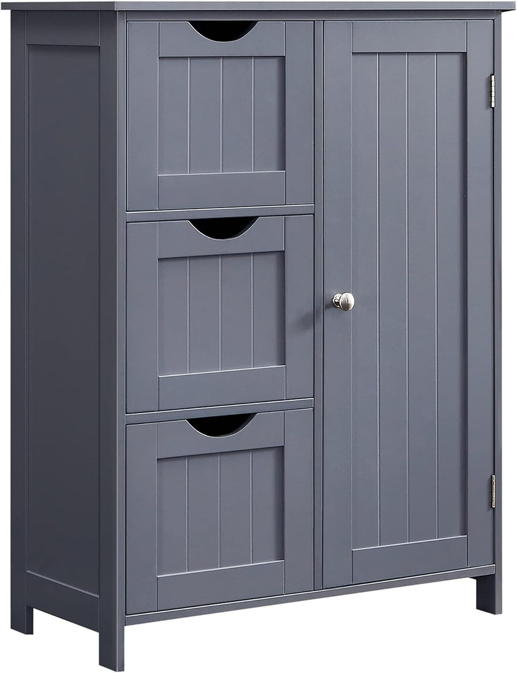 White Bathroom Storage Cabinet with 3 Drawers and 1 Shelf J8305