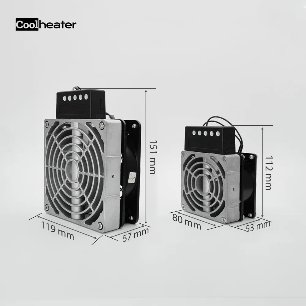 Compact Industrial PTC Electric Fan Heater 150W S5734