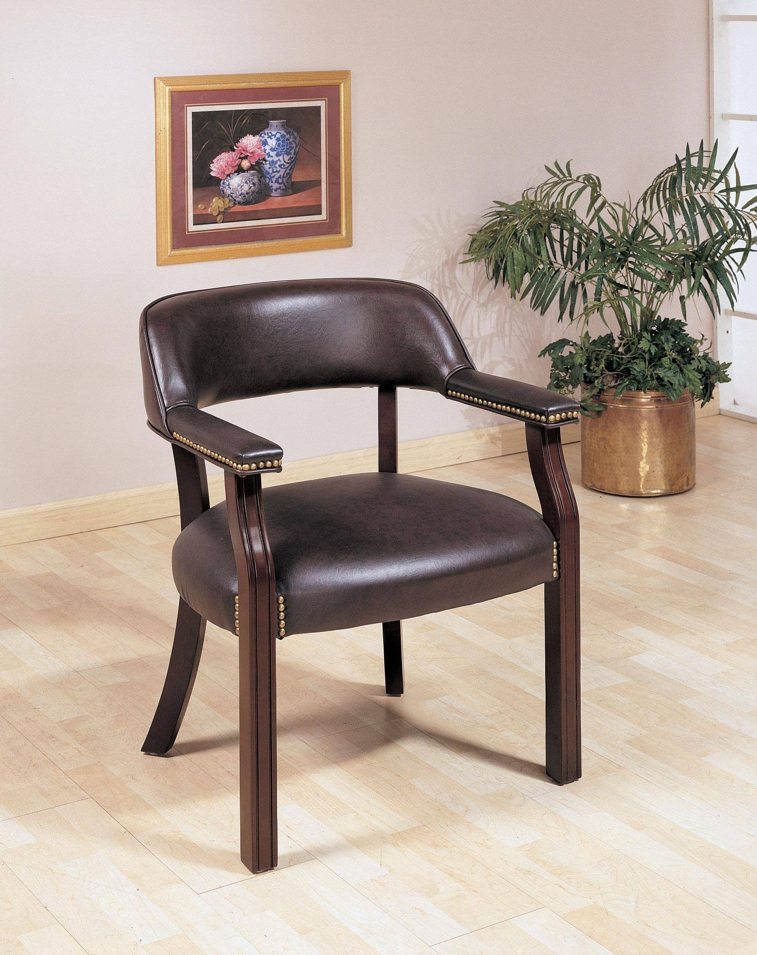 Blue Upholstered Guest Chair F197