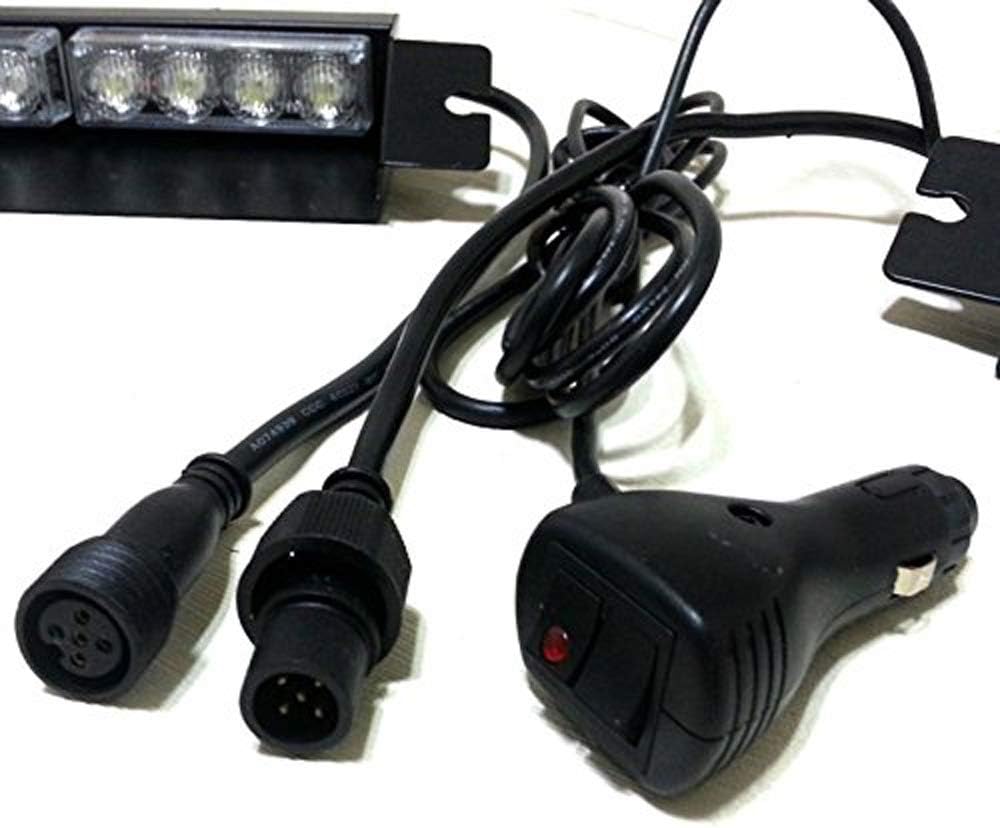2-16 LED 32 Watt Red/Blue Emergency Beacon Light Bar Pack of 2 K82522