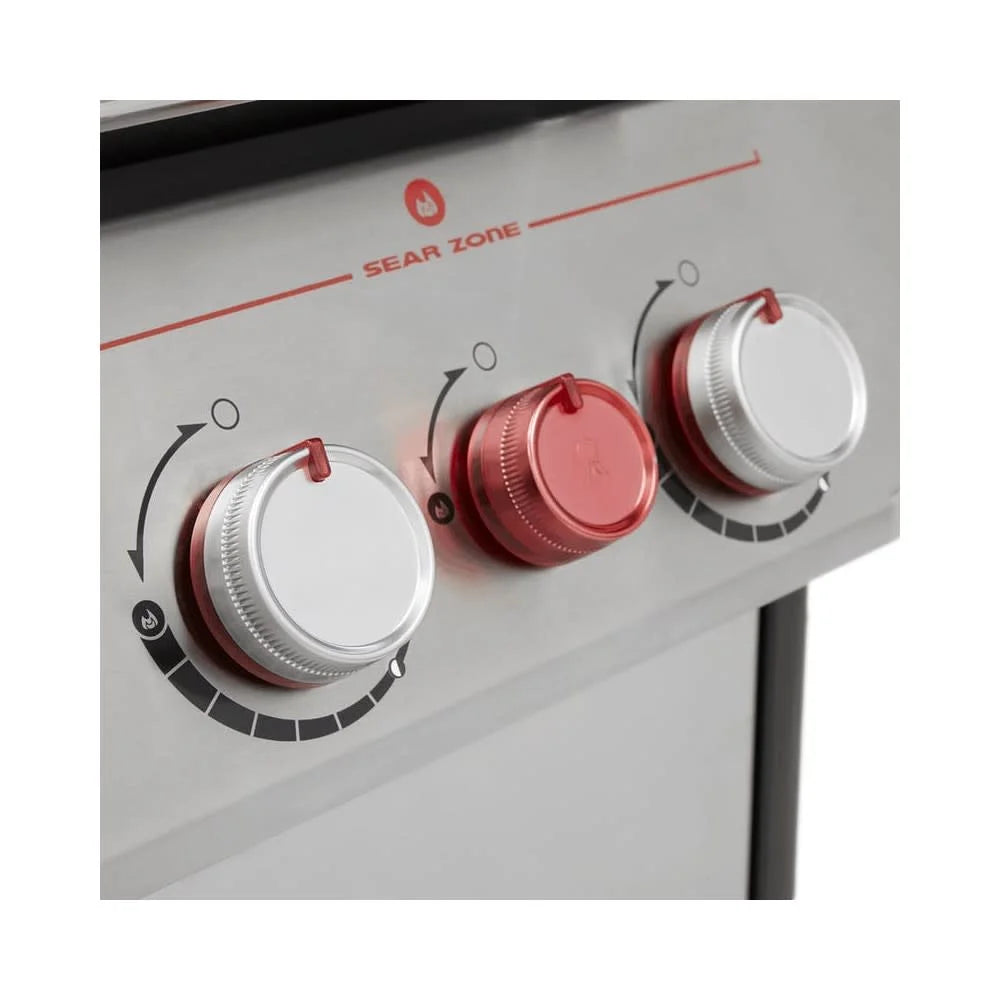 4-Burner Natural Gas Grill in Stainless Steel with Side Burner K5517