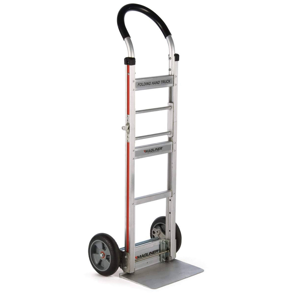 Folding 2-Wheel Hand Truck with Straight Back Frame, U-Loop Handle, 8 in. Rubber Wheels, 500 lb. Capacity U249