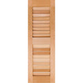Unfinished Pine Louvered Shutters, Per Pair A463113