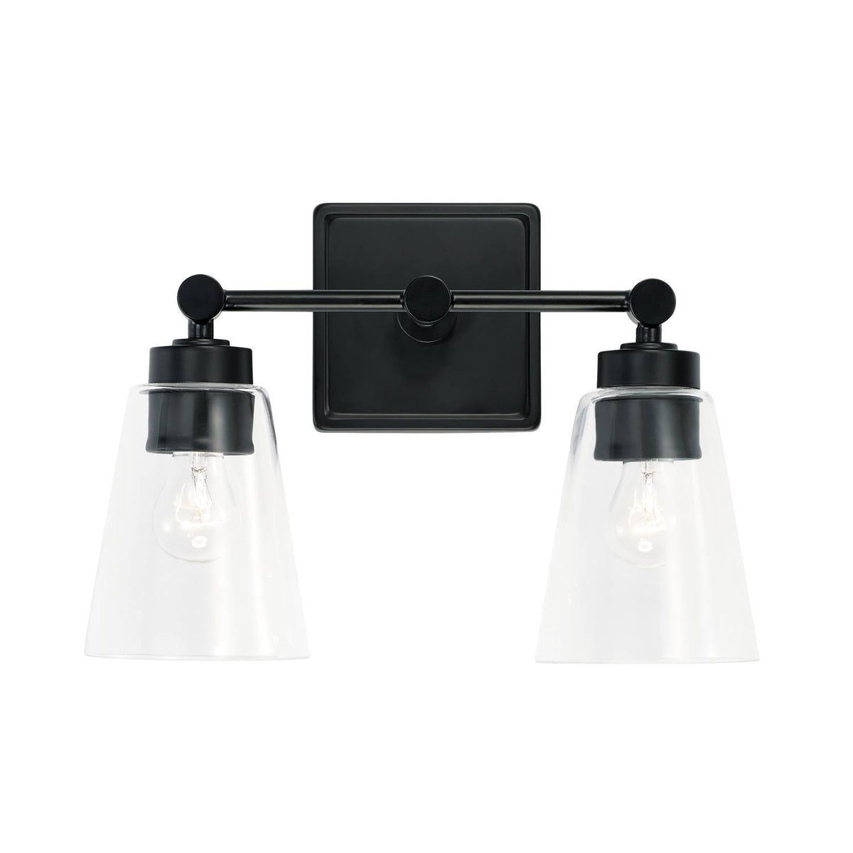 2 Light Vanity Matte Black V64228