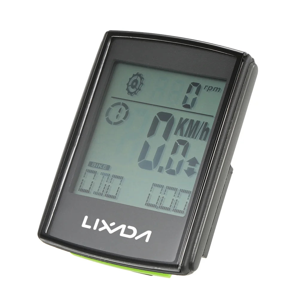 2-in-1 Wireless LCD Cycling Computer Speed Cadence Water-resistant E831