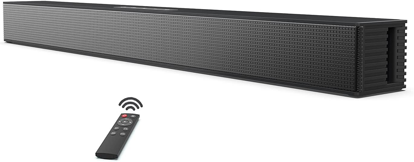 Soundbar with Built-in Subwoofer, Bluetooth 5.0, HDMI, USB, Optical, AUX, Wall Mountable Y14521