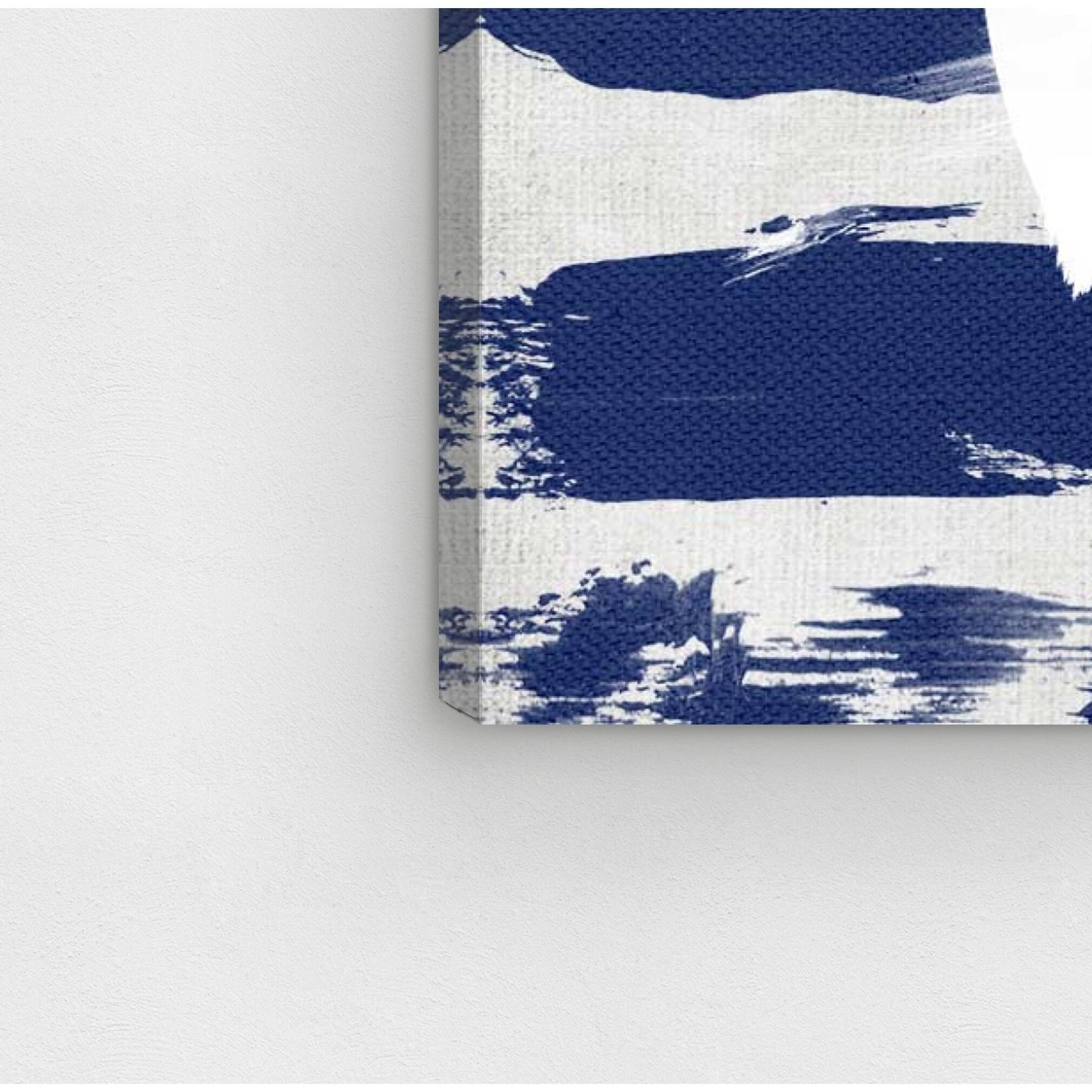 Navy Coastal Canvas I414