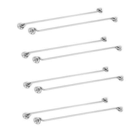 8pcs Stainless Steel Cabin Hook and Eye Latch Lock 16 inch O633945