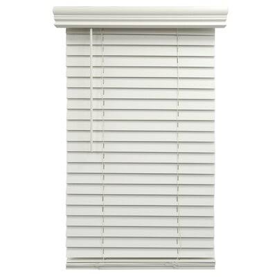 White Faux Wood Cordless Venetian Blind A830