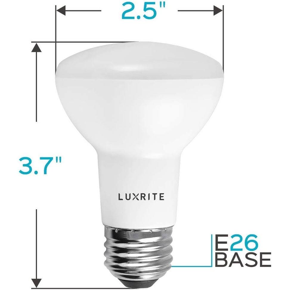 BR20 LED Bulb 6.5W 460Lm 3000K Dimmable Flood Light E26 Base (12 Pack) G782