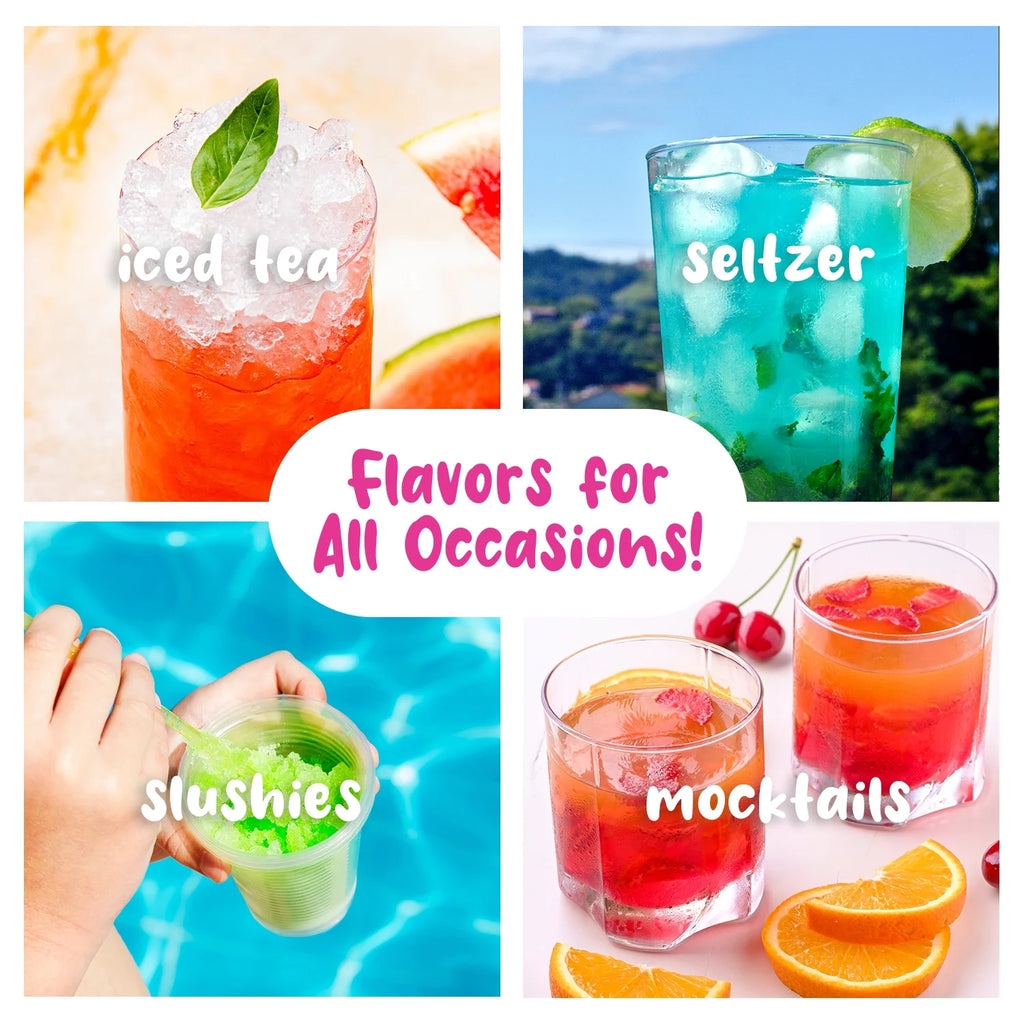 6 Flavor Shaved Ice Syrup Fun Pack with Accessories C8393