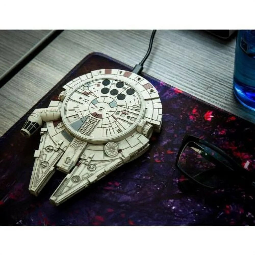 Millennium Falcon Wireless Charger with AC Adapter Charging Pad B71791