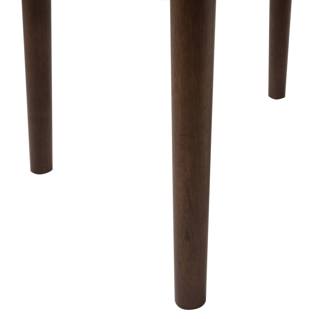 5 Piece Dining Set Natural Walnut Light Beige T4981