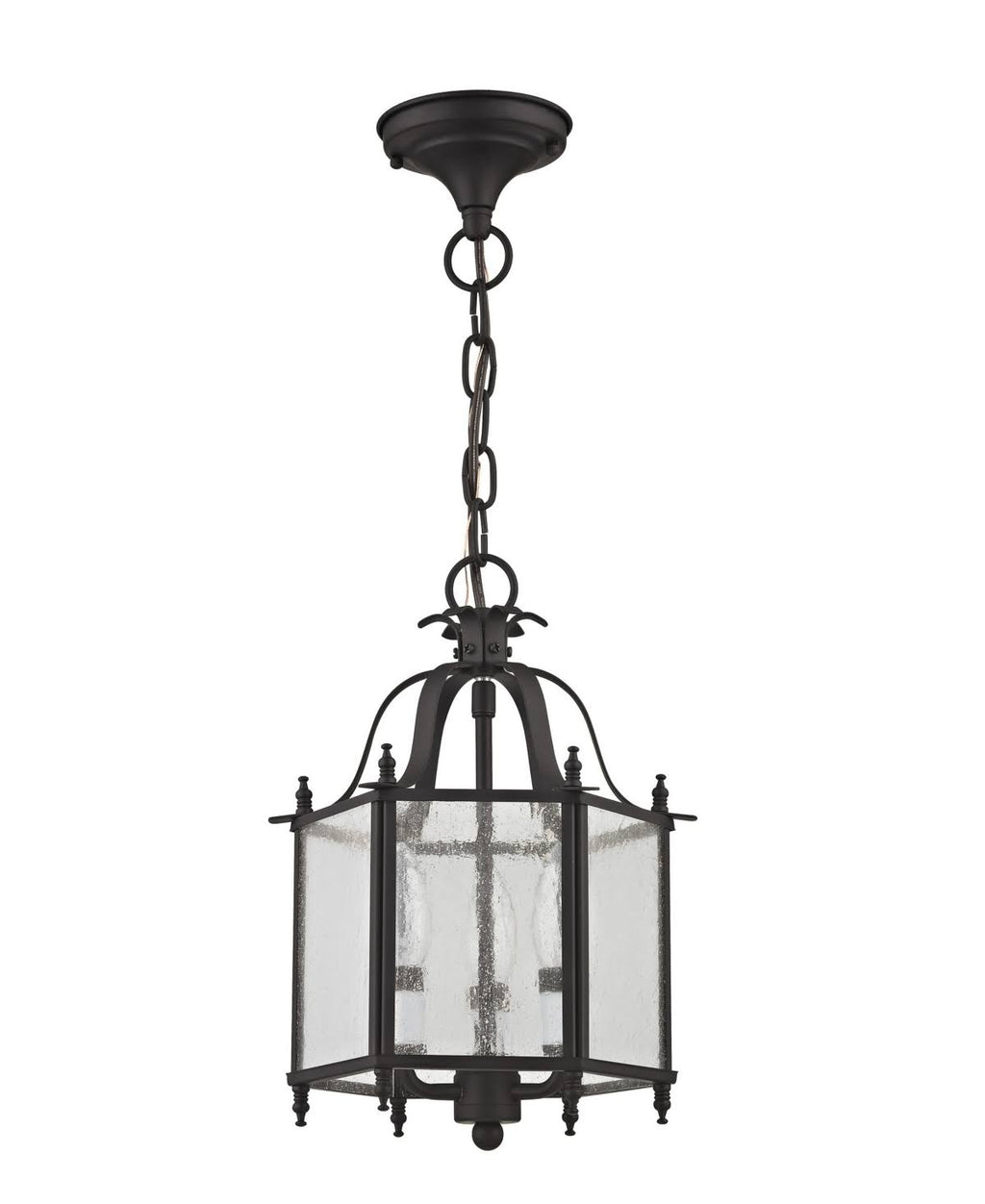Brushed Nickel Convertible Chain Hang Ceiling Mount Light T26103