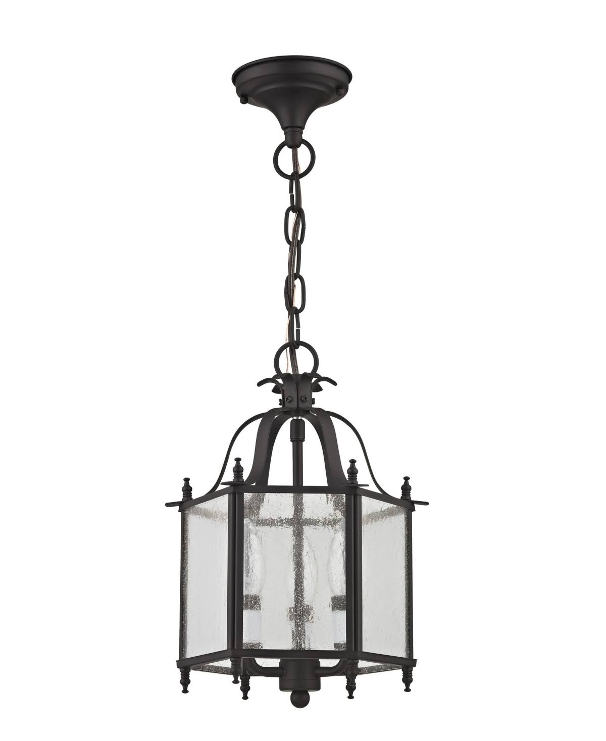 Brushed Nickel Convertible Chain Hang Ceiling Mount Light T26103