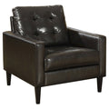 Espresso Brown PU Accent Chair F355284