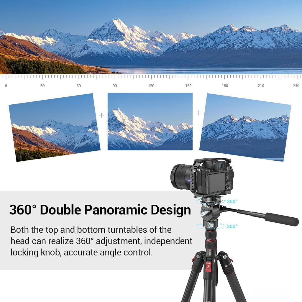 Video Head with Quick Release Plate for Compact Video Cameras and Tripod H97457