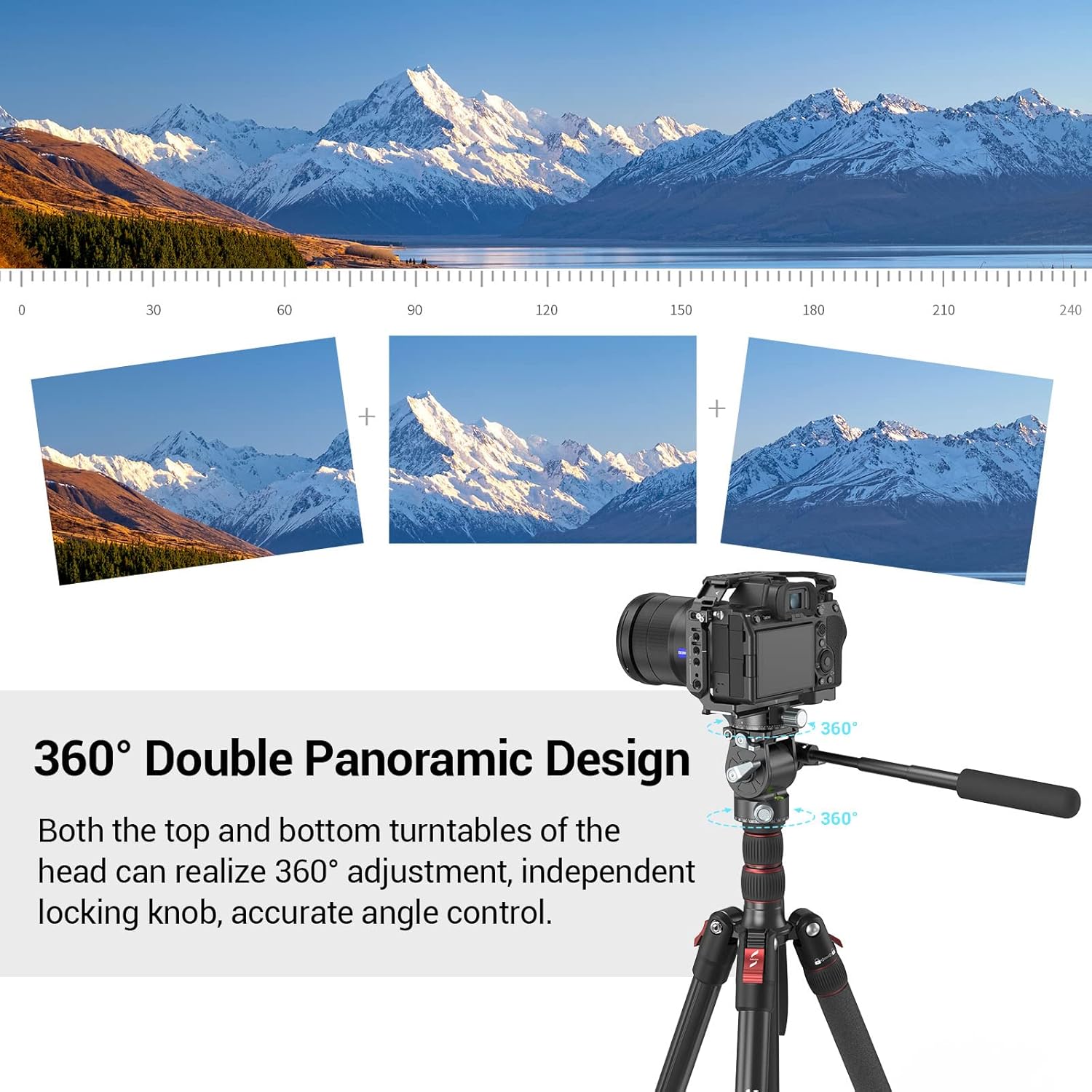 Video Head with Quick Release Plate for Compact Video Cameras and Tripod H97457