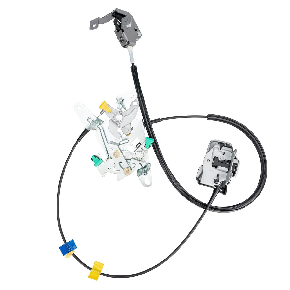 Rear Door Lock Latch Cable Actuator Assembly Set Left Driver Side Upper and Lower for Ford F250 F350 F450 F550 Super Duty Extended Cab 1999-2007 Pack of 2 R477693